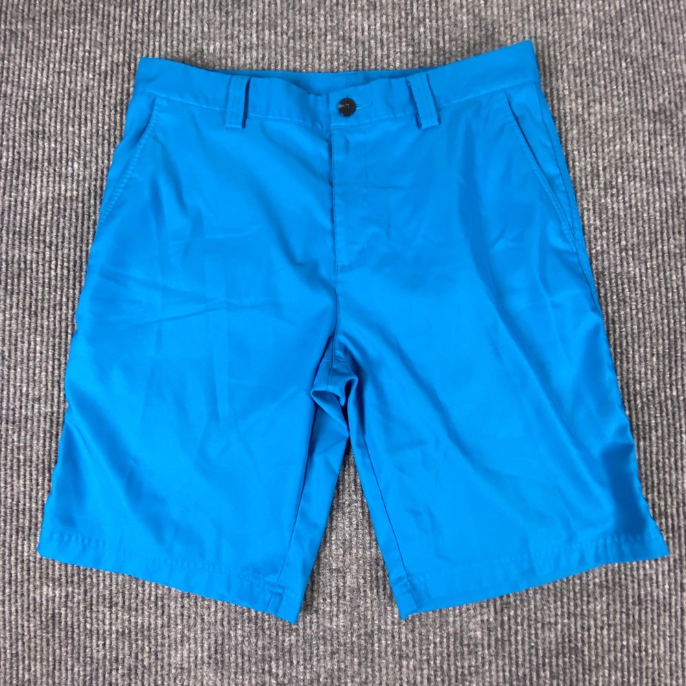Adidas Golf Shorts Mens 32 Blue Climalite Performance Athletic Sporty
